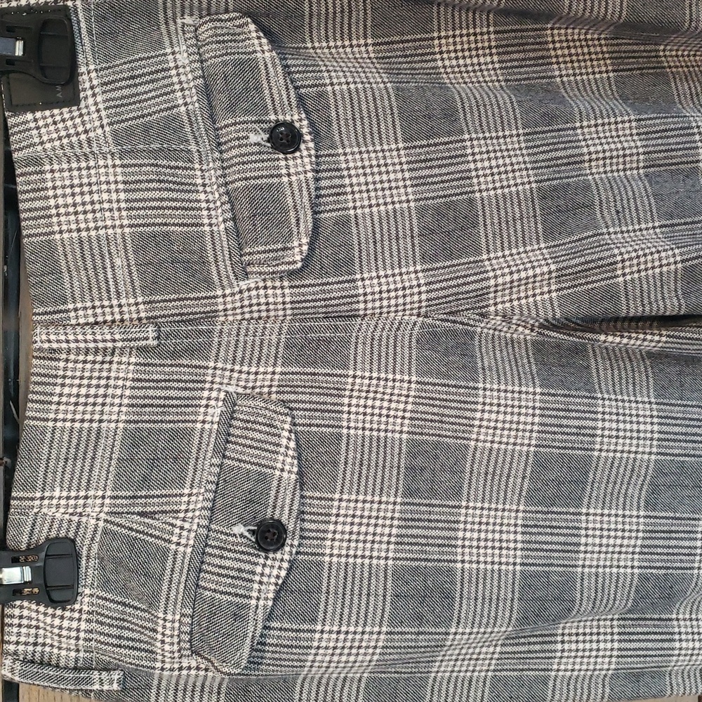 American Eagle Womens Gray Plaid Pants - Picture 3 of 5